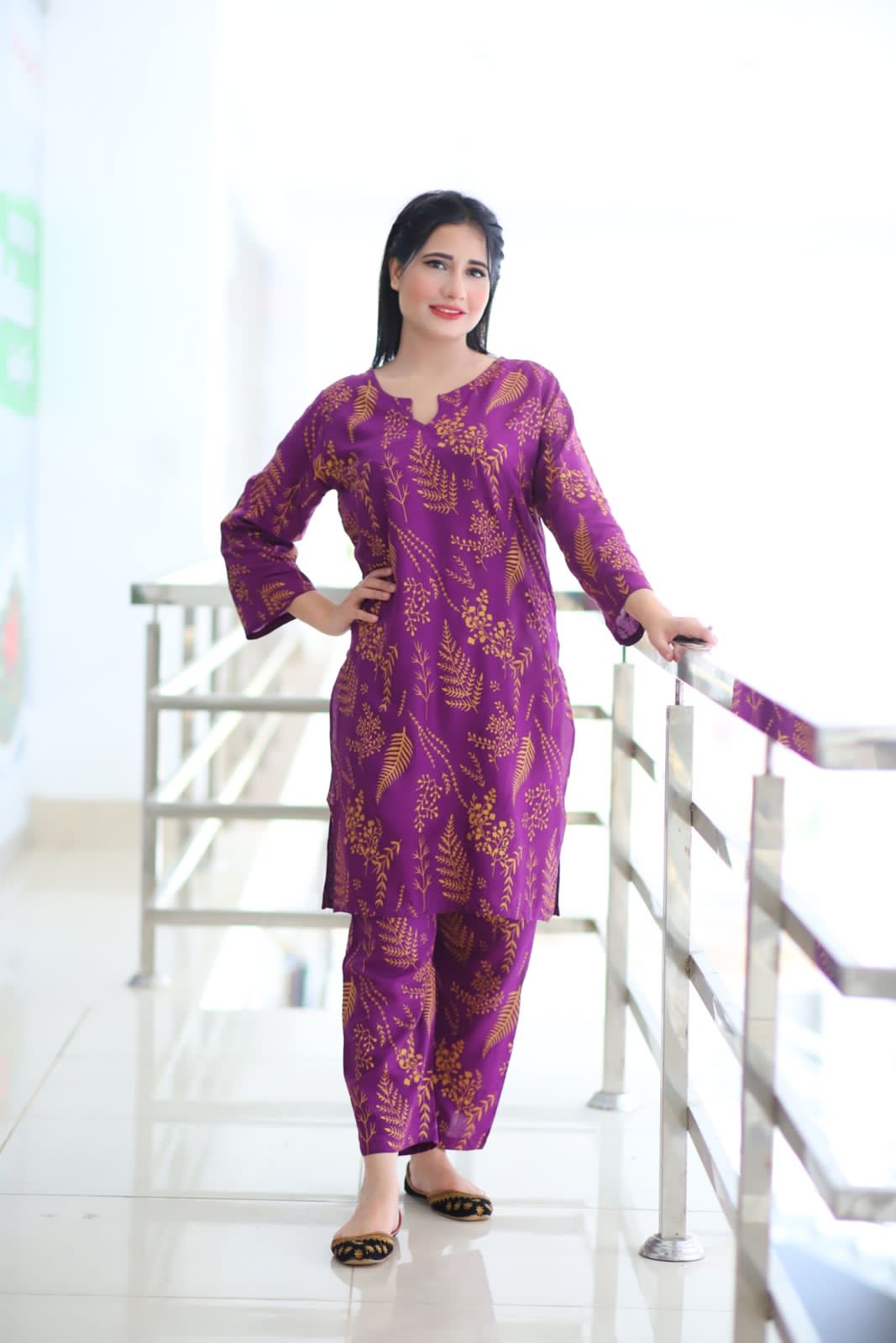 Petal Perfection 2-Piece Suit -  Rs 1350"