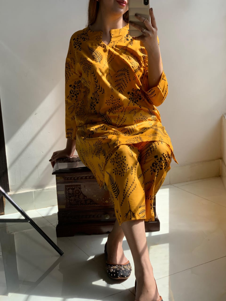 Petal Perfection 2-Piece Suit -  Rs 1350"