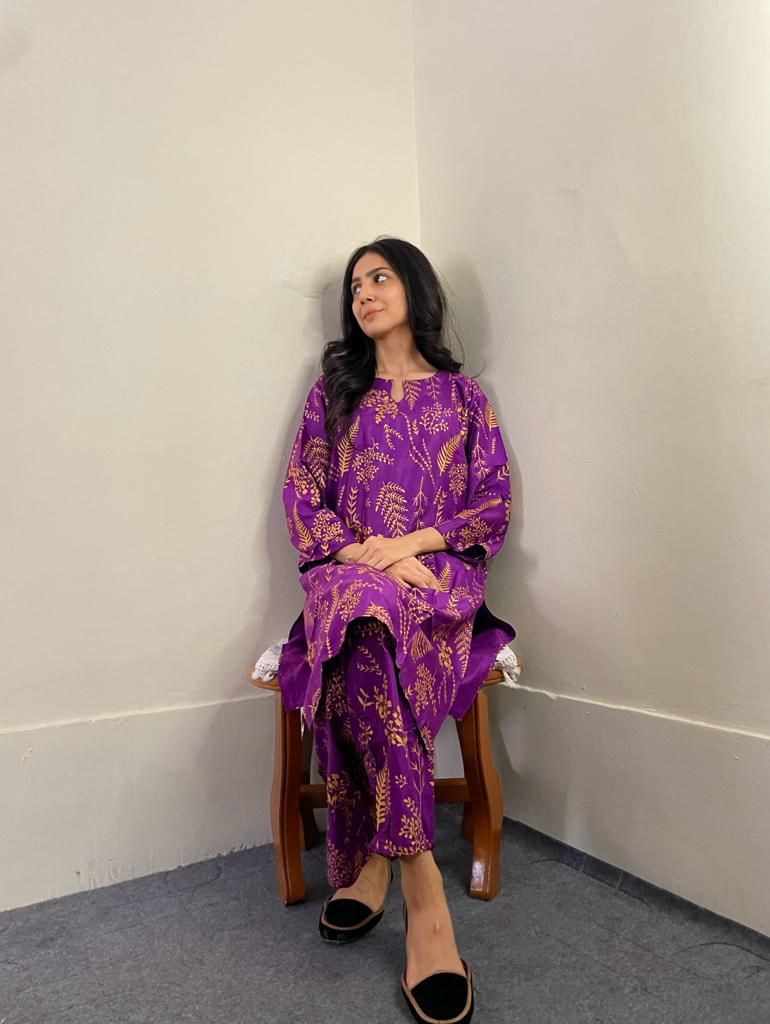 Petal Perfection 2-Piece Suit -  Rs 1350"