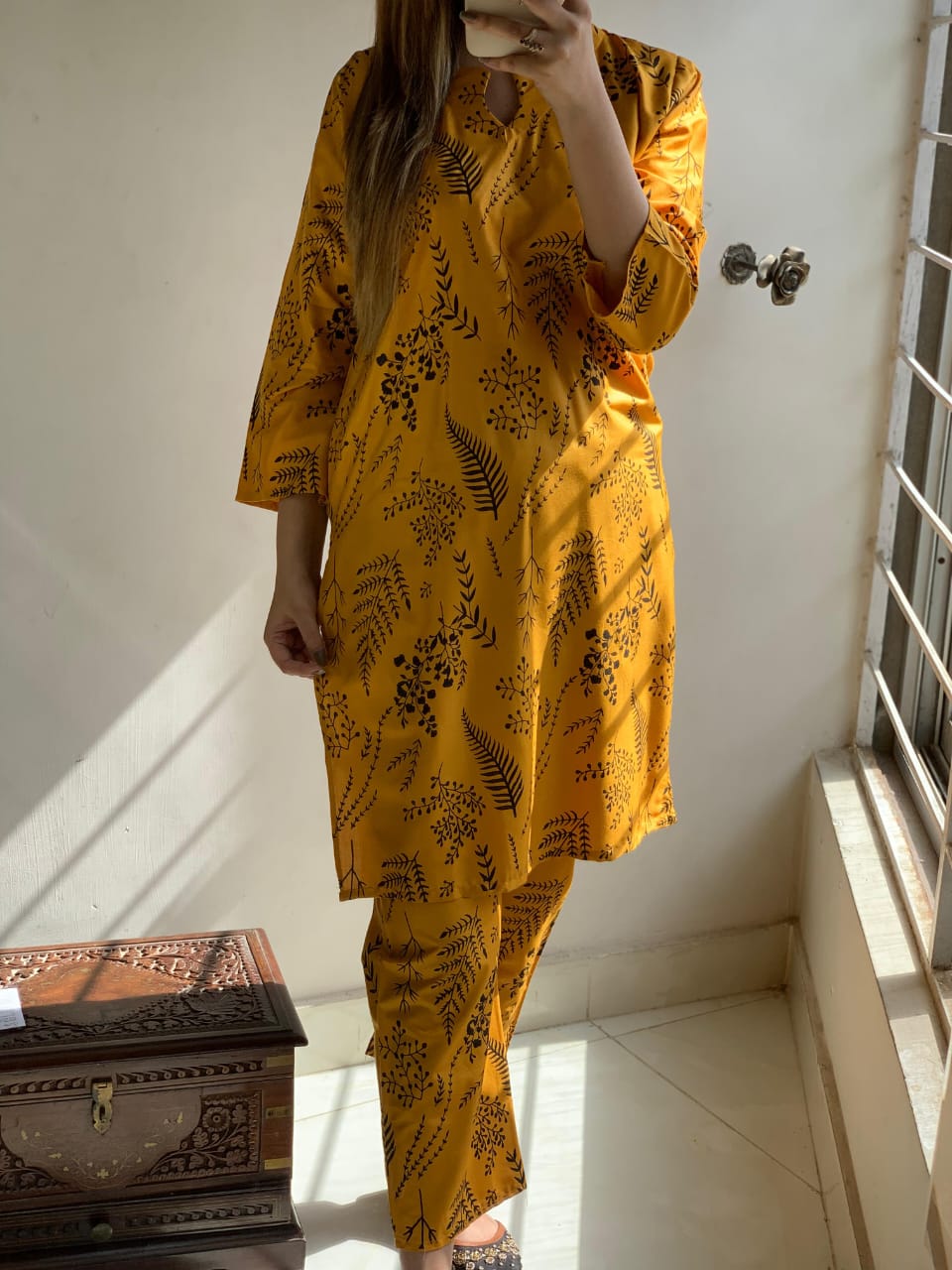 Petal Perfection 2-Piece Suit -  Rs 1350"